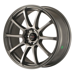 Llanta JAPAN RACING JR2 7 X 17" (5XMULTI) ET40 Gun metal