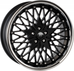 Llanta INFINY K2 /BIL 8 X 18" (5X100) ET35 BLACK INOX LIP