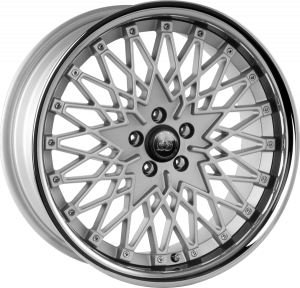 Llanta INFINY K2 /SIL 8 X 18" (5X100) ET35 SILVER INOX LIP