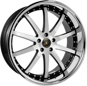 Llanta INFINY LANDER /MBPIL 10,5 X 22" (5X120) ET40 MATT BLACK MACHINED FACE BRUSHED INOX LIP