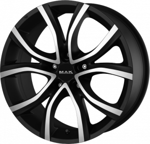 Llanta MAK ANTIBES 5 BLACK MIRROR 7 X 16" (5X108) ET45 BRILLIANT BLACK/MIRROR FACE