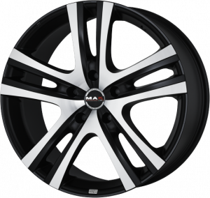 Llanta MAK ARIA ICE 6,5 X 16" (5X160) ET60 MATT BLACK/ICE FACE