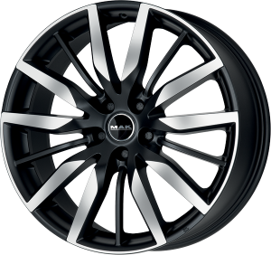 Llanta MAK BARBURY ICE 9,5 X 20" (5X112) ET33 MATT BLACK/ICE FACE