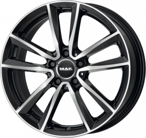 Llanta MAK BREMEN BLACK MIRROR 6,5 X 16" (5X112) ET47 BRILLIANT BLACK/MIRROR FACE