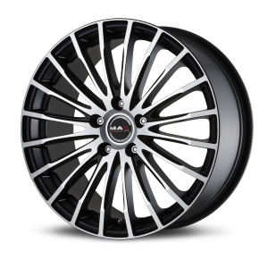 Llanta MAK FATALE ICE 7.50 x 17" (5x100) ET35 NEGRO MATE / PULIDO