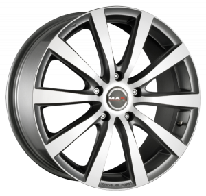 Llanta MAK IGUAN MIRROR 5.50 x 14" (4x108) ET35 ANTRACITA / PULIDO