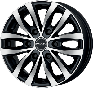 Llanta MAK LOAD 6 ICE 6,5 X 16" (6X139,7) ET10 MATT BLACK/ICE FACE