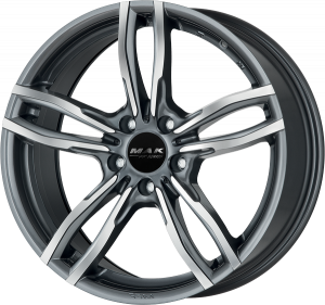 Llanta MAK LUFT FF MIRROR 9,5 X 19" (5X112) ET39 GUN METALLIC/MIRROR FACE