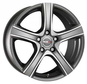 Llanta MAK SCORE MIRROR 8.0x17 (5x100) ET35 ANTRACITA / PULIDO MATE