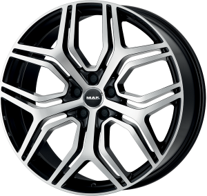 Llanta MAK STARDOM BLACK MIRROR 8,5 X 20" (5X112) ET29 BRILLIANT BLACK/MIRROR FACE