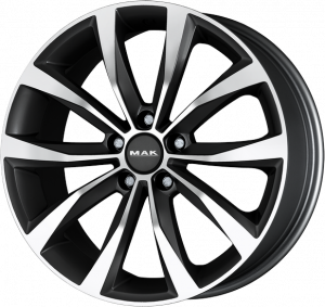 Llanta MAK WOLF MIRROR 6,5 X 16" (5X100) ET42 GUN METALLIC/MIRROR FACE