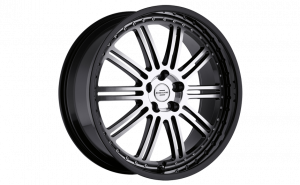 Llanta TOP TUNERS REDBOURNE MARQUES BLACK MIRROR 9,5 X 20" (5X120) ET32 GLOSS BLACK W/ MIRROR FACE & BLACK LIP