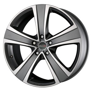 Llanta MATRIX FUOCO 5 ICE 10.0 x 22" (5x120) ET40 ANTRACITA MATE / PULIDO