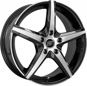 Llanta INFINY MODENA /BP 7 X 16" (4X108) ET25 BLACK MACHINED FACE