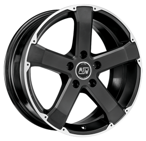 Llanta MSW 45 8.0 x17" (5x120) ET45 NEGRO / PULIDO