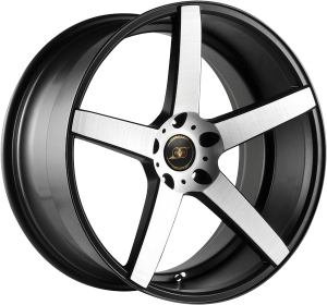 Llanta INFINY R-DRIVE /MBP 10,5 X 22" (5X120) ET25 MATT BLACK MACHINED FACE BRUSHED