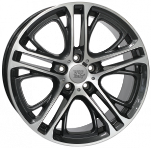 Llanta WSP Italy W677 / X3 XENIA 9,5 X 19" (5X120) ET39 NEGRO / PULIDO